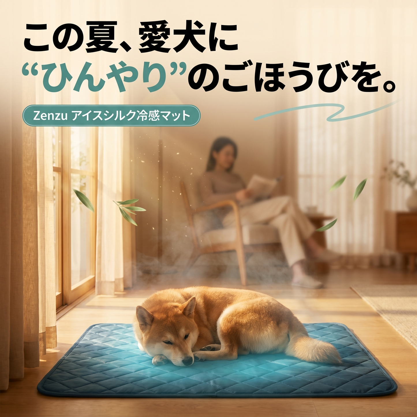 【アイスシルク】犬用冷感マット