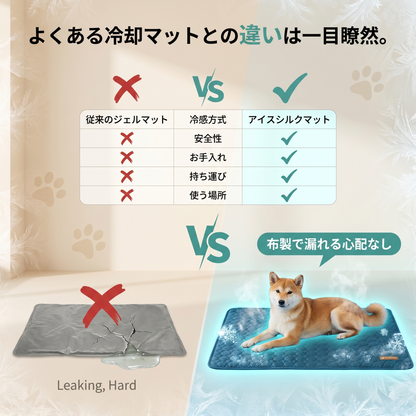 【アイスシルク】犬用冷感マット