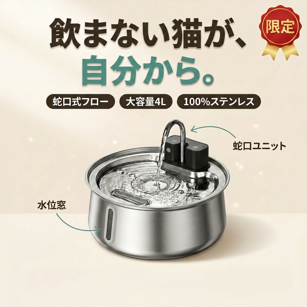 ペット用 自動給水器 ウォーターファウンテン